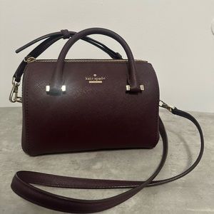 Kate Spade Cameron burgundy mini bag